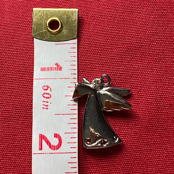 Silver Christmas Guardian Angel Pendant in Silver Sheng Tong Zip Pouch - Picture 7 of 11